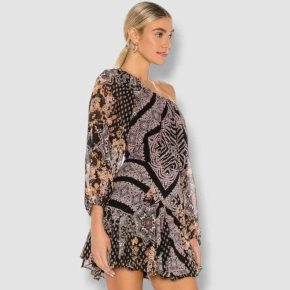 Free People seven wonders open back boho Mini Dress - Picture 3 of 16